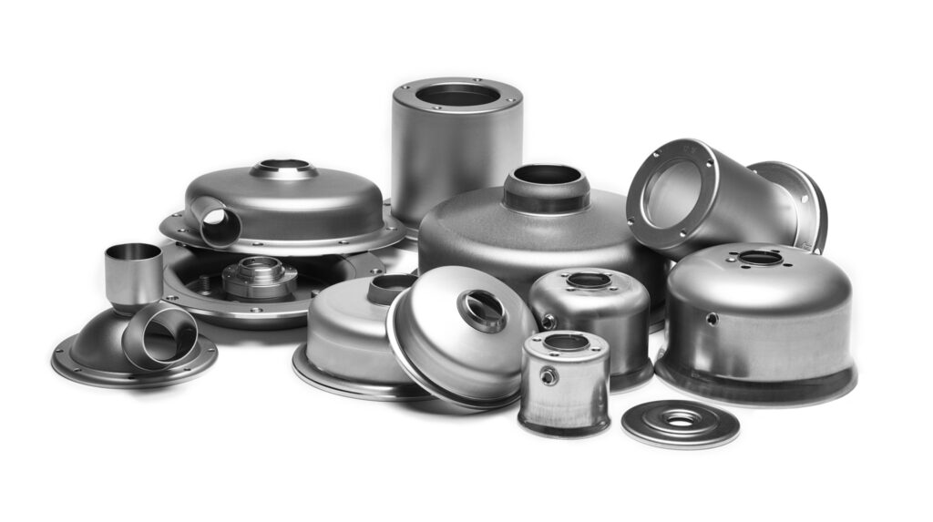 6 deep drawn components